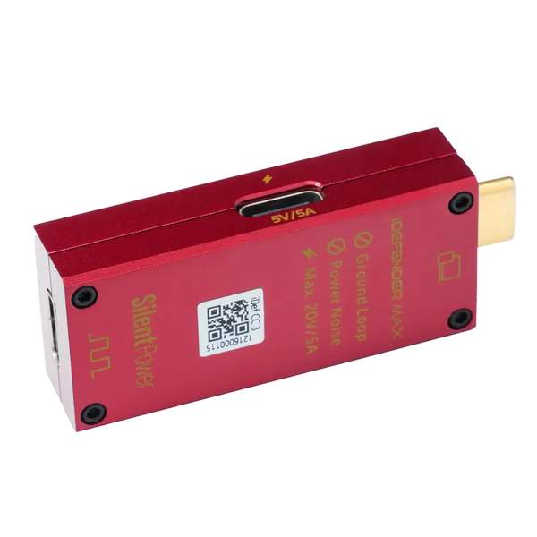 SilentPower by iFi iDefender Max - USB-C Ground Loop Breaker and